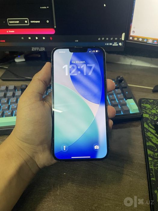Iphone 13 pro max  holat ideal ayolkishi ishlatgan srochniiga sotiladi