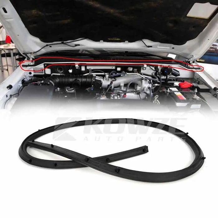 Уплотнитель капота Паджеро 4