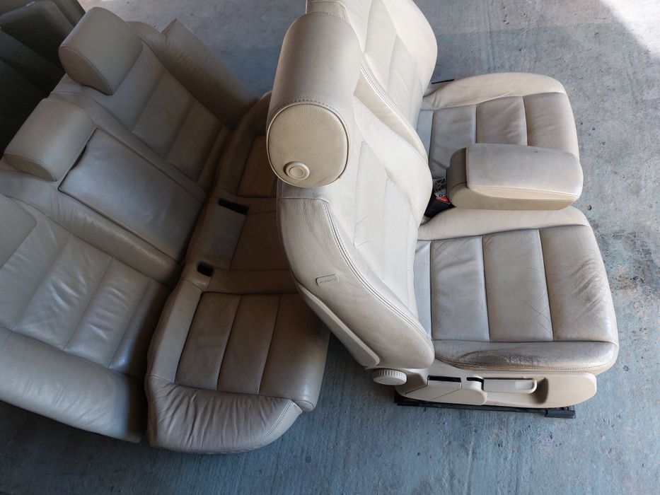 Set interior piele crem cu bancheta fixa AUDI A6 C6 4F BELRIN