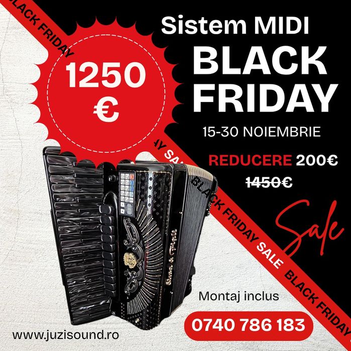 Sistem MIDI Juzisound pentru acordeon