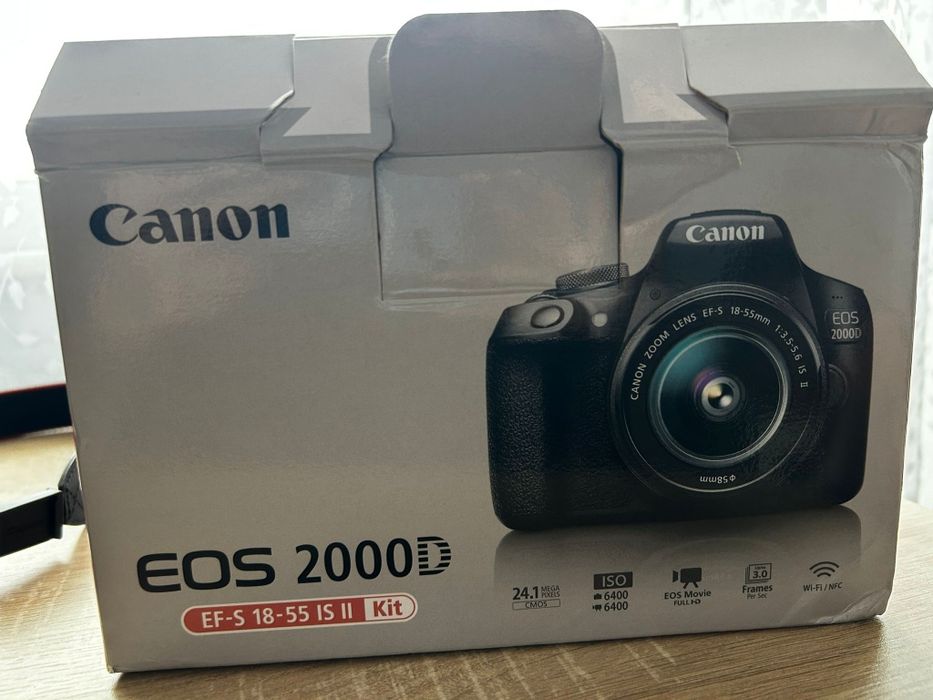 Aparatul foto DSLR Canon EOS 2000D BK SEE, cu o rezoluție de 24.1 MP,
