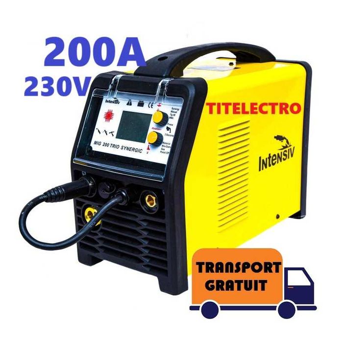 Aparat sudura MIG 200 Trio Synergic INTENSIV cu sarma MIG-MAG TIG MMA