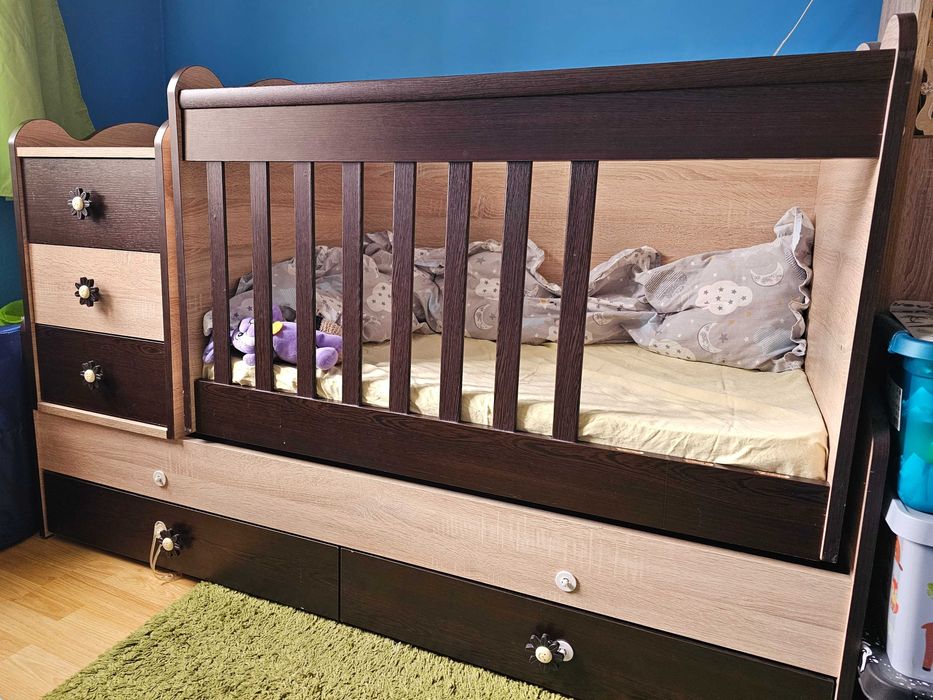 Трансформираща се кашара 3 в 1 + 2 матрака