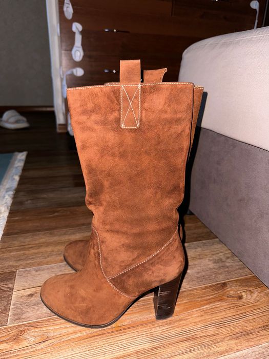 Сапоги коричневые