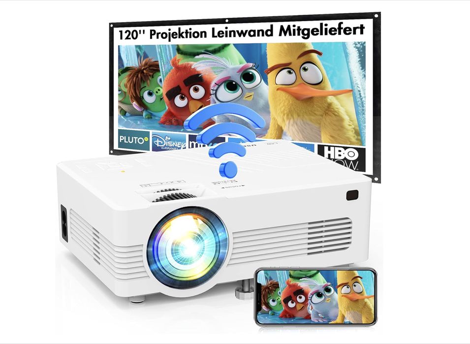 Проектор QKK AK-83 WiFi Projector up to 1080P Full HD