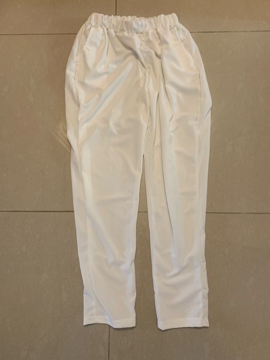 Vand compleu pantalon bluza alb M-L