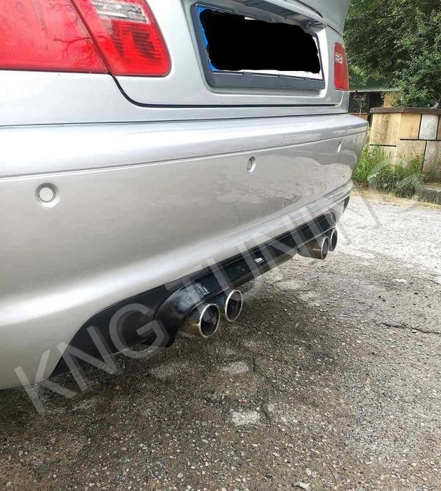 Difuzor Prelungire Bara Spate BMW Seria 3 E46 Evacuare Dubla