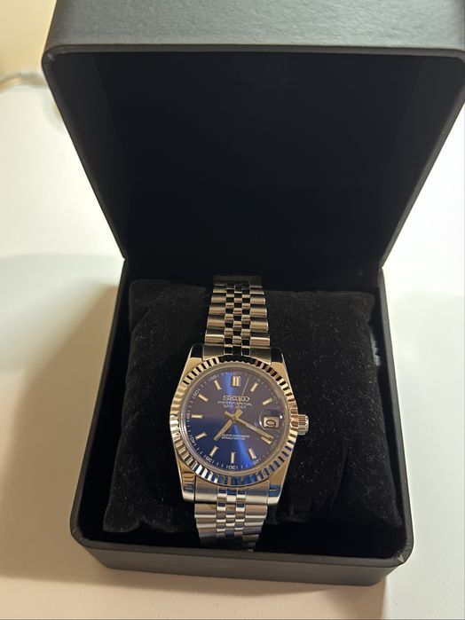 Часовник Seiko Mod Datejust Royal Blue NH35