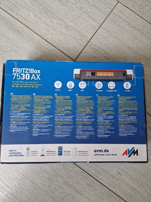 Router wireless Fritz!box 7530 AX NOU