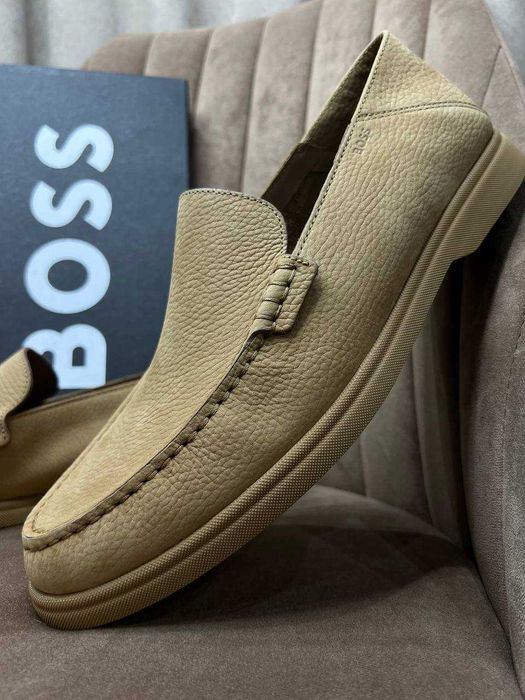 BOSS мужские лоферы из нубука Португалия РАЗМЕР 44