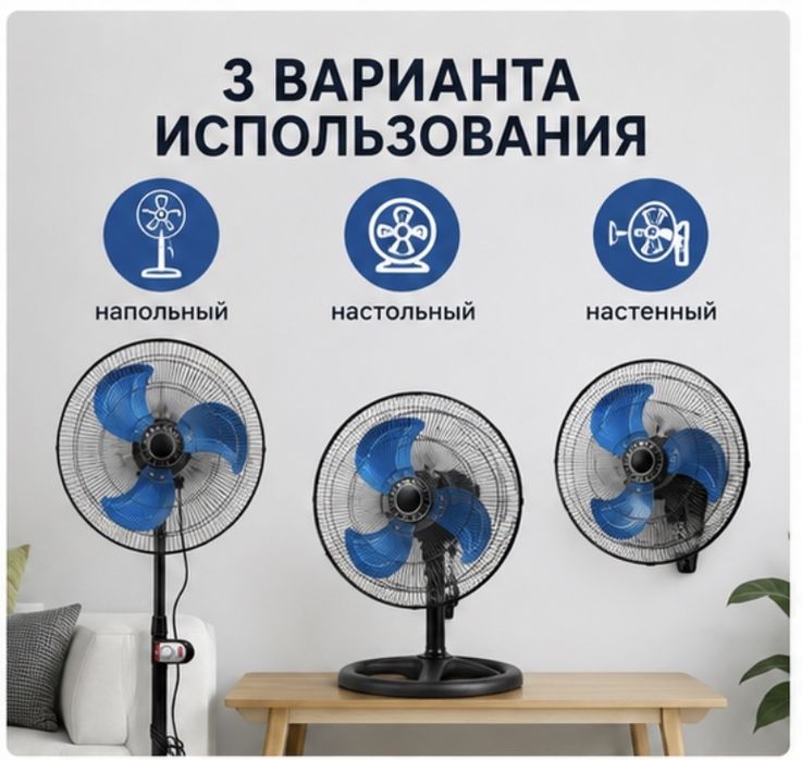Вентилятор трансформер 3в1