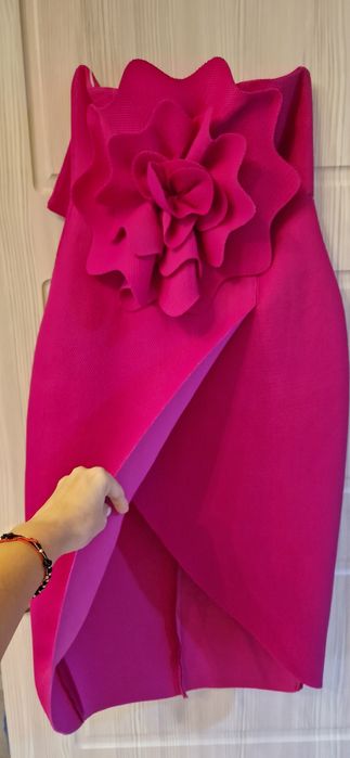 Rochita fucsia 3 sferturi cu crapatura