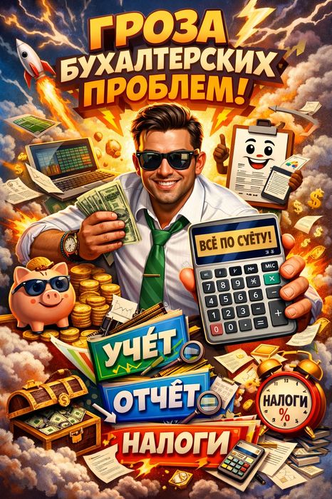 Полное ведение бухгалтерии для вашего бизнеса.