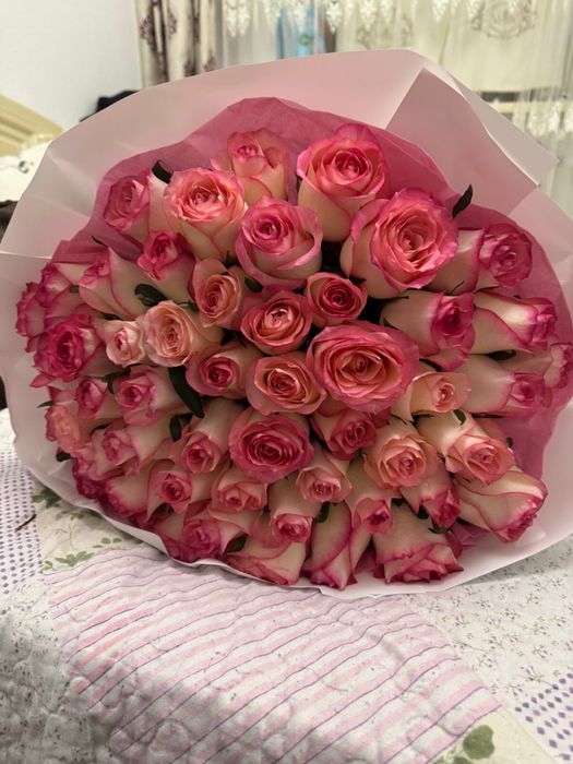 Цветы РОЗЫ 51 роза