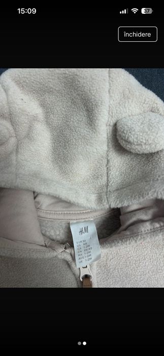 Salopetă iarnă bebe H&M