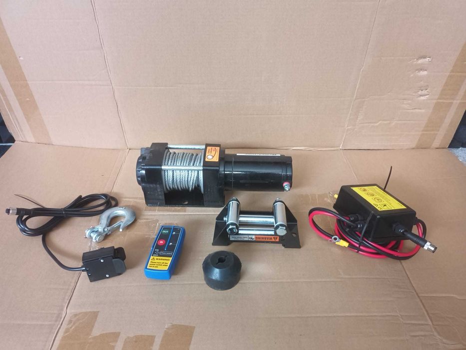 Troliu electric cu telecomanda 12V, 1,6T