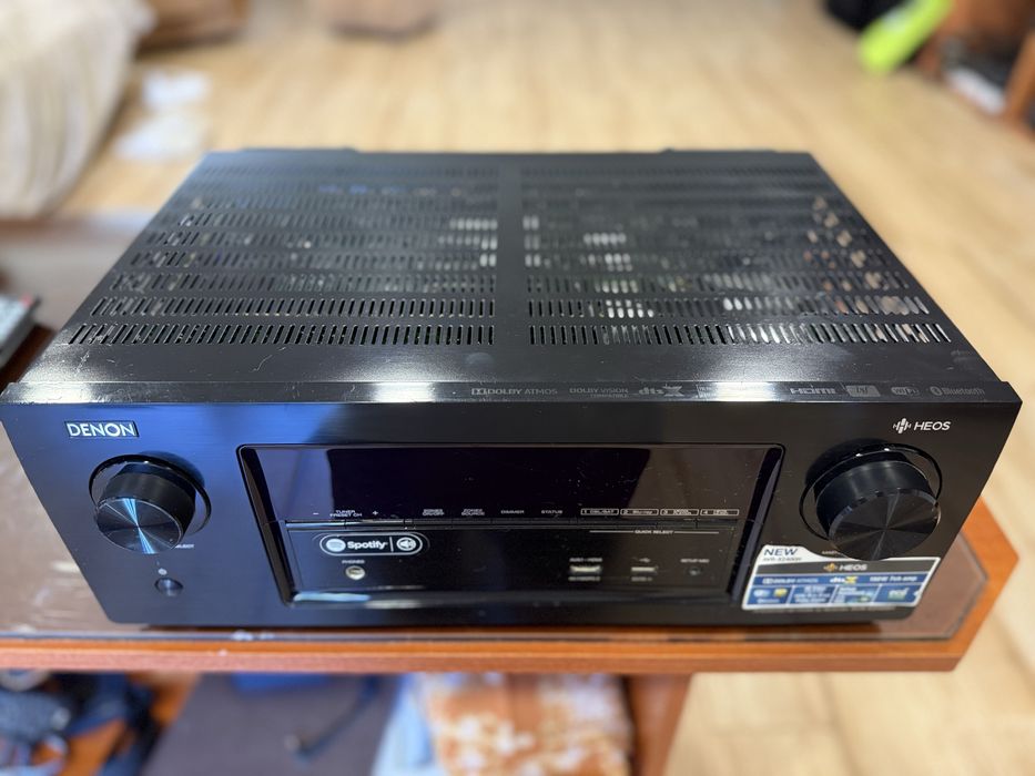 Denon AVR x2400h 7.2 канален 4K Аудио-видео ресивър с Dolby Atmos