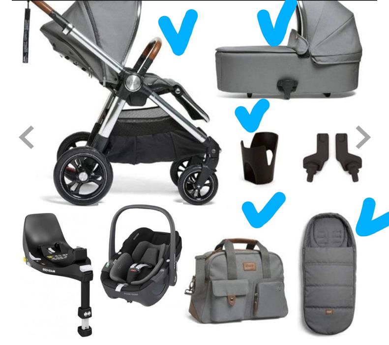 Mamas & Papas Ocarro количка - Fossil Grey