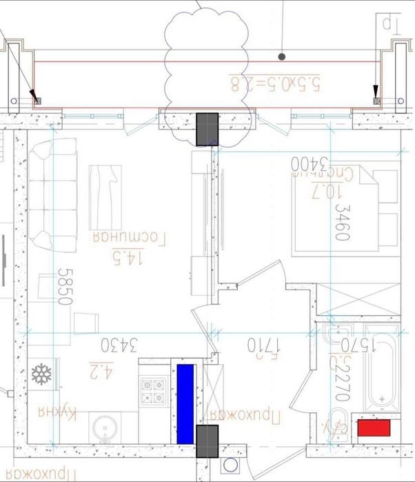 ЖК"Manhattan" Дархан ул.Асака парк Мирзо Улугбек 40 кв.м 2\13\16