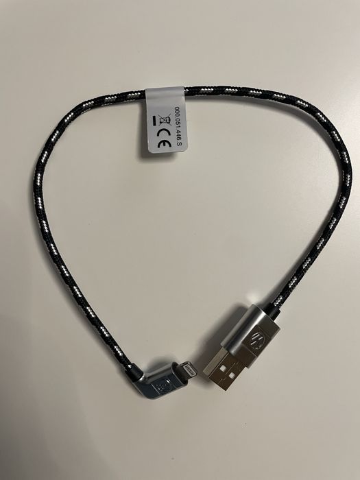 Cablu OEM VW original USB-A ->lightning pentru iphone 35cm