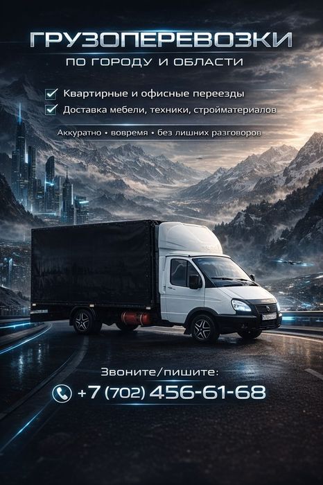 Грузоперевозки город Межгород