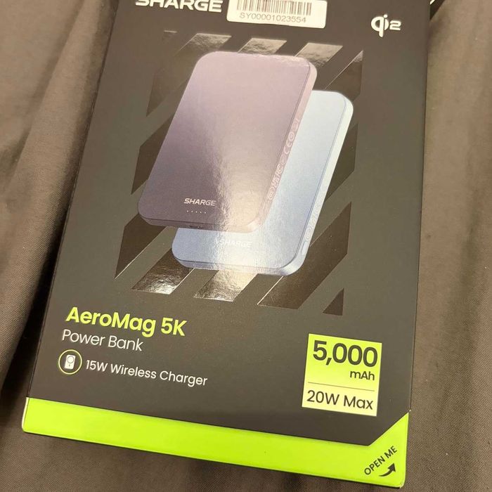 Външна батерия SHARGE AeroMag Magsafe 5000 mAh, магнитна, 15 W Qi2