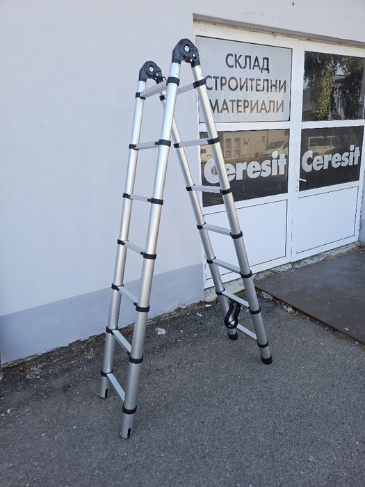 Телескопична алуминиева стълба TOOLSA