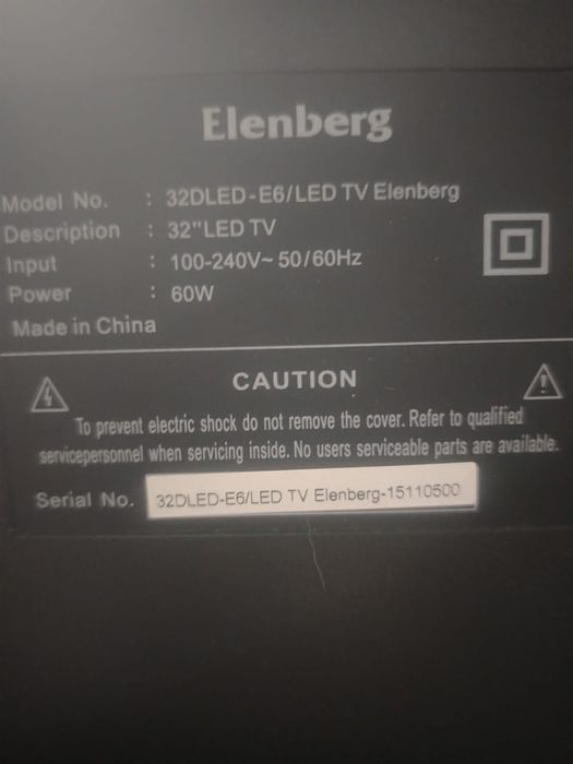 Продам телевизор эленберг