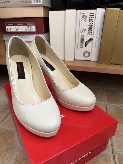 Pantofi piele naturala