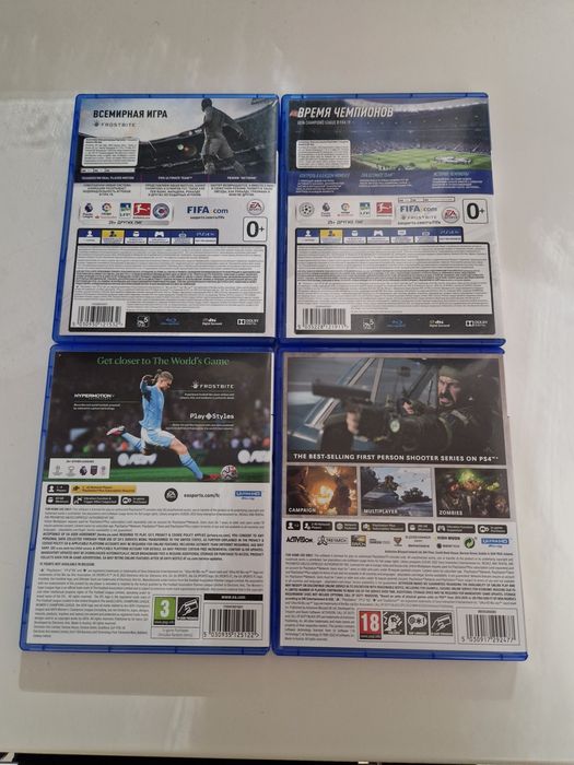 Обменяю FIFA 18, 19,  24, Cold war