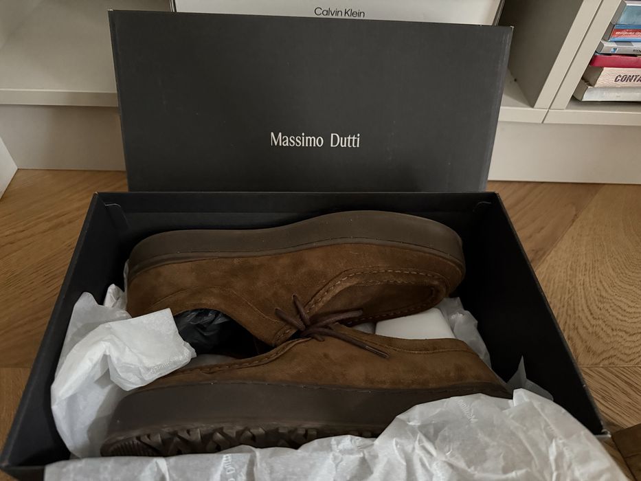 Pantofi din piele Massimo Dutti