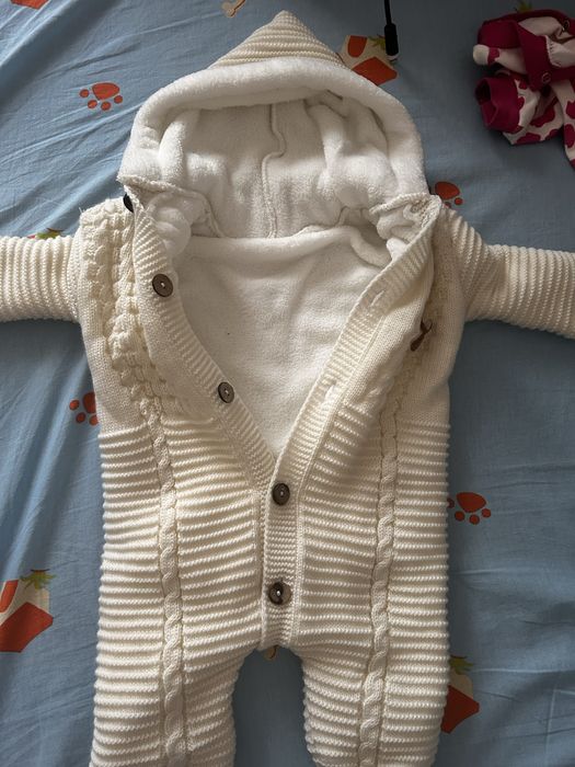 утепленный вязанный комбинезон