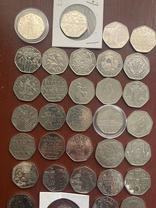 Колекция 50 пенса Великобритания