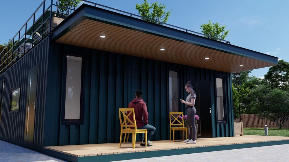 Модульный дом Жилой контейнер Павильон