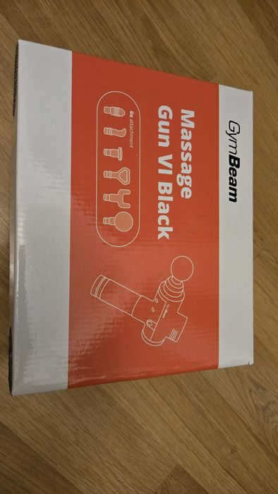 Pistol masaj,  Massage gun VI black Gymbeam