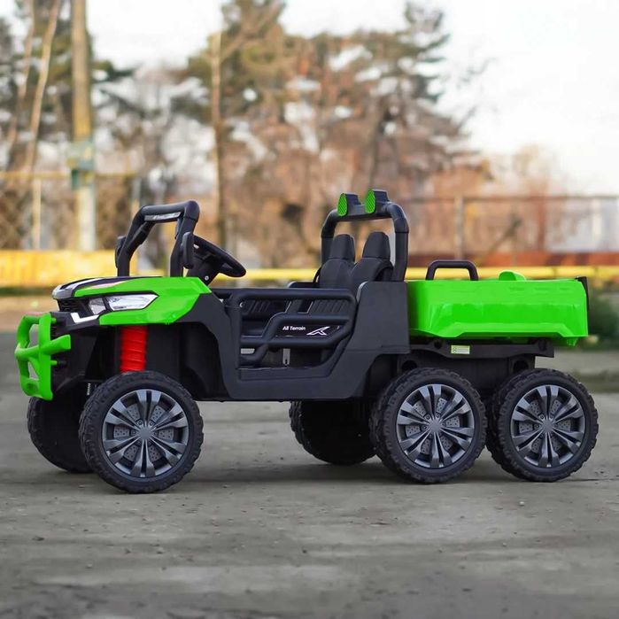 UTV electric pentru 2 copii Kinderauto X-Force 4x75W 24V Green