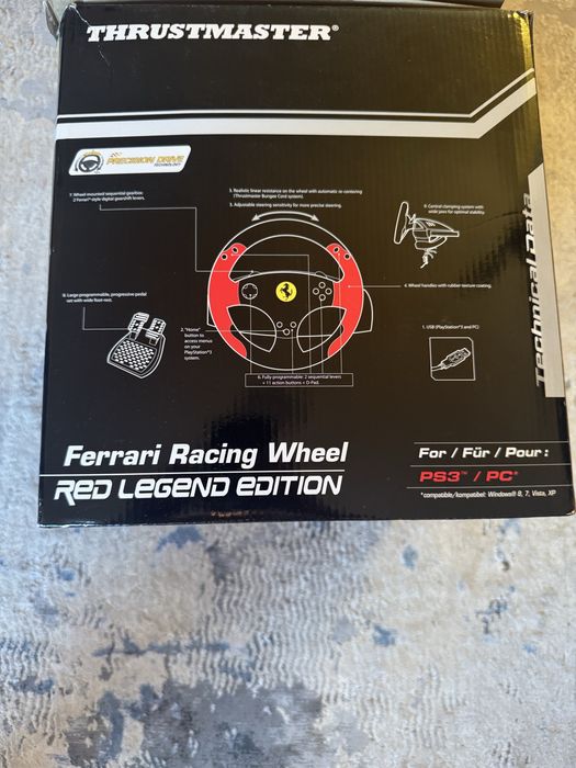 Волан Thrustmaster Ferrari Racing Wheel Red Legend за PC и PS3