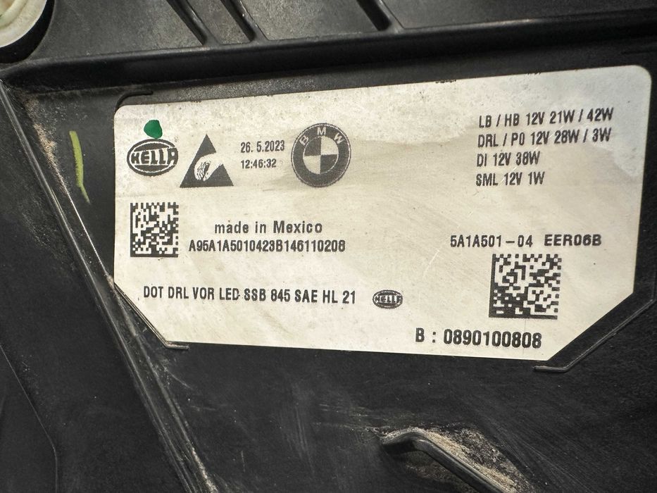 Фар фарове ляв Bmw 3 G20 G21 LCI Facelift LED БМВ 3 Г20 Г21 ЛЕД USA