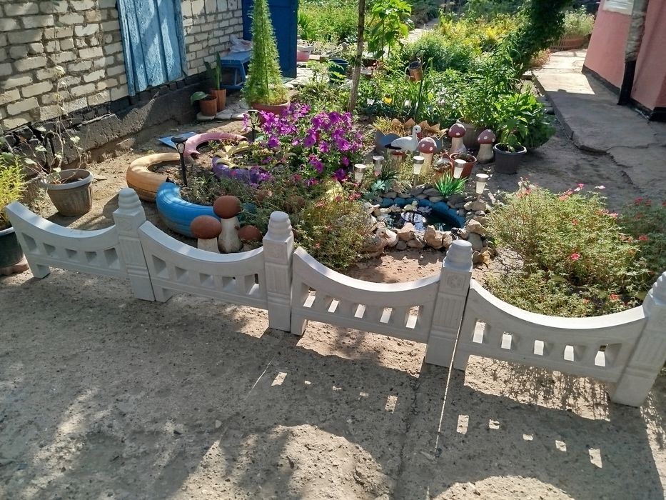 Продам декор для сада и огорода клумба(забор)