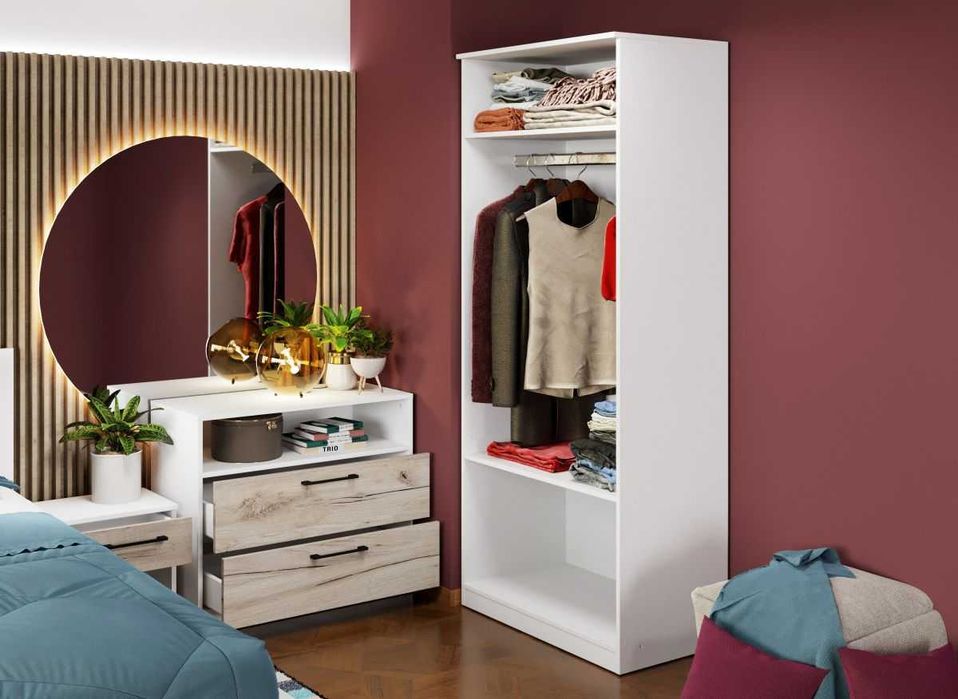 Dulap Relax Alb / Stejar k02 – C82/04