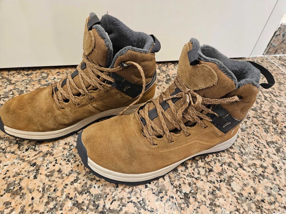 Детски кожени зимни обувки SH500, № 37, КАФЯВИ