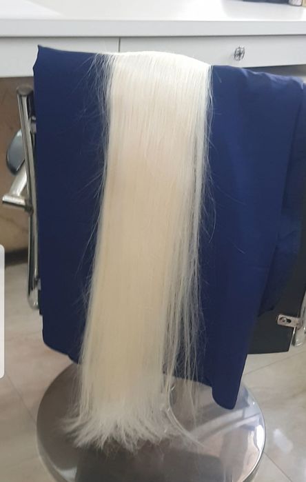 Коса!Платинено русо  /93см. 180 гр.