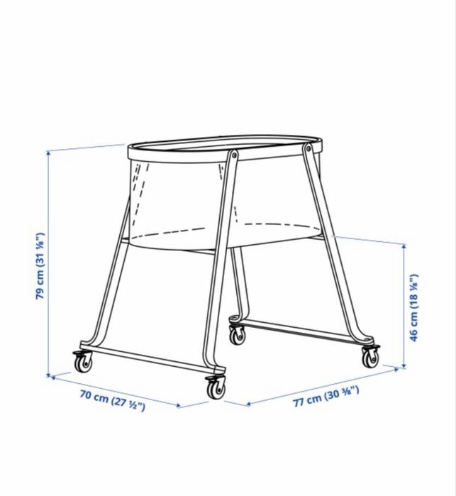 Бебешко легло ALSKVARD IKEA Люлка с матрак