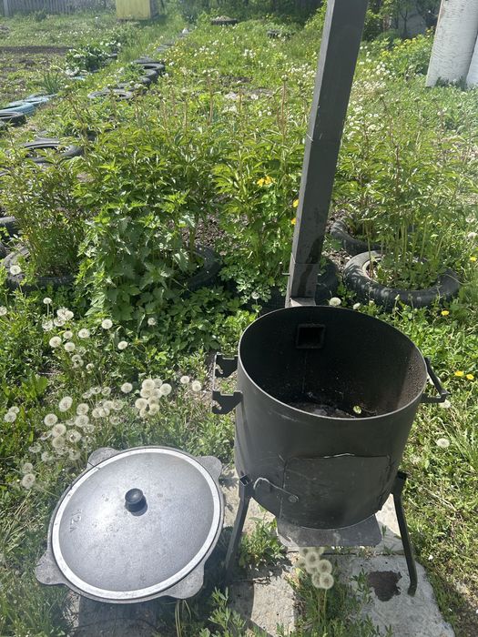 Казан на 12л с печью