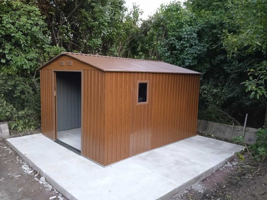 Градинска барака SUNNY Hudson,Имитация на дърво 319х277х202 см, ДхШхВ