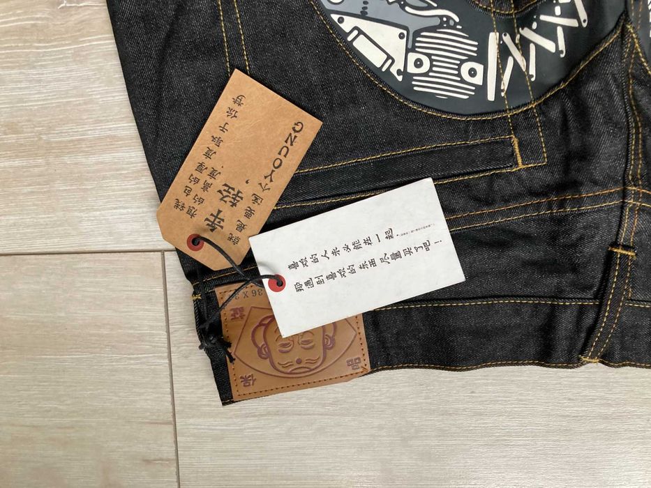 Нови Evisu мъжки черни дънки размер W36 L34