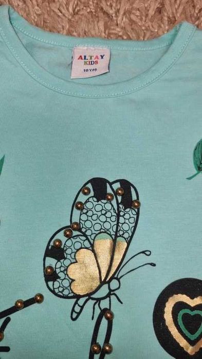 Tricou fete 10 ani 10 ani / 134-140 cm