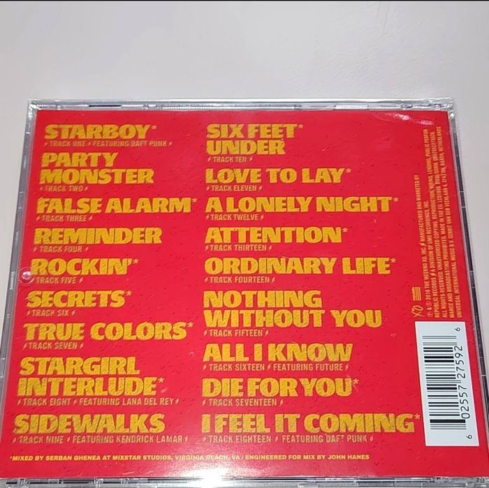 CD диск THE WEEKND альбом StarBoy