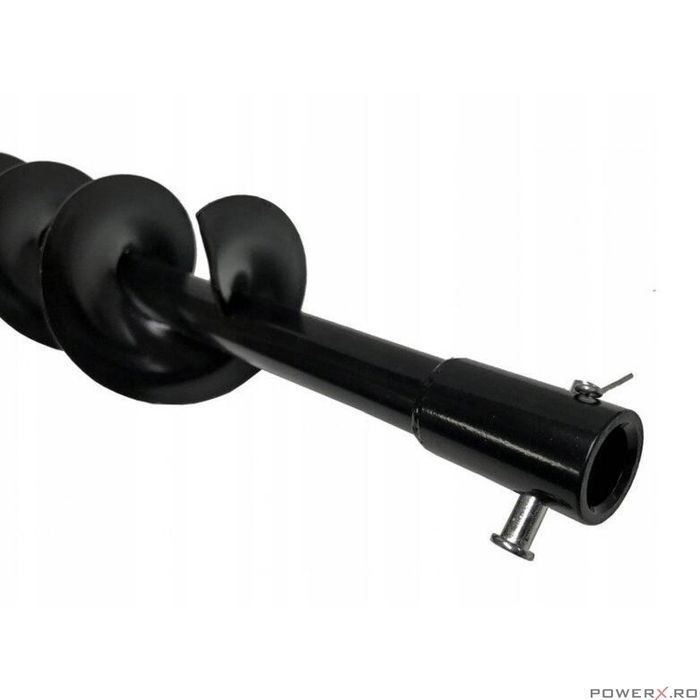 Burghiu pamant calitate premium10 cm x 80 cm, pentru motoburghiu, varf