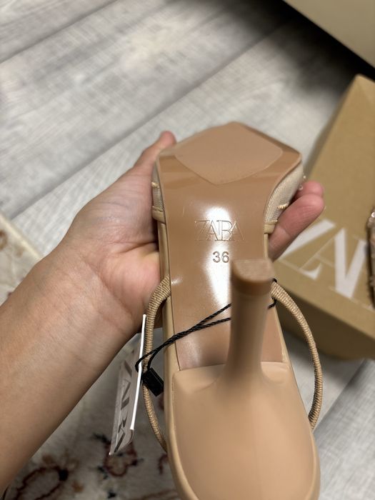 Туфли Zara с удобным каблучком